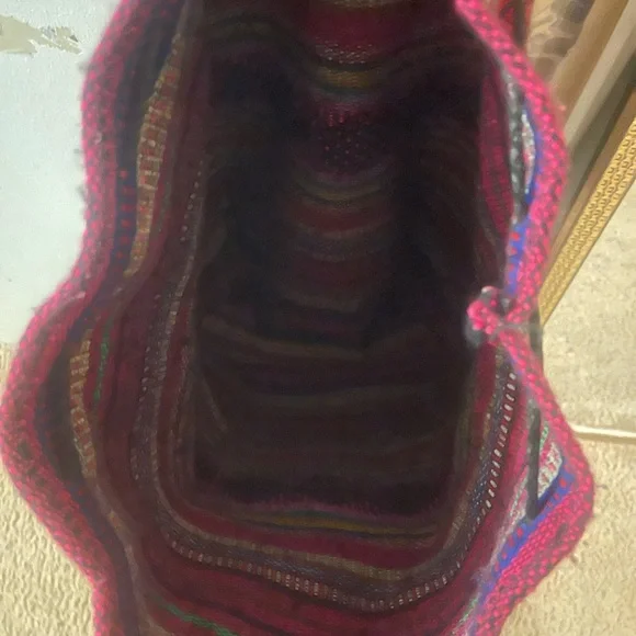 Boho or hippie Colorful Patterned Backpack - Picture 4 of 6